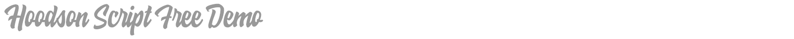 Hoodson Script font preview